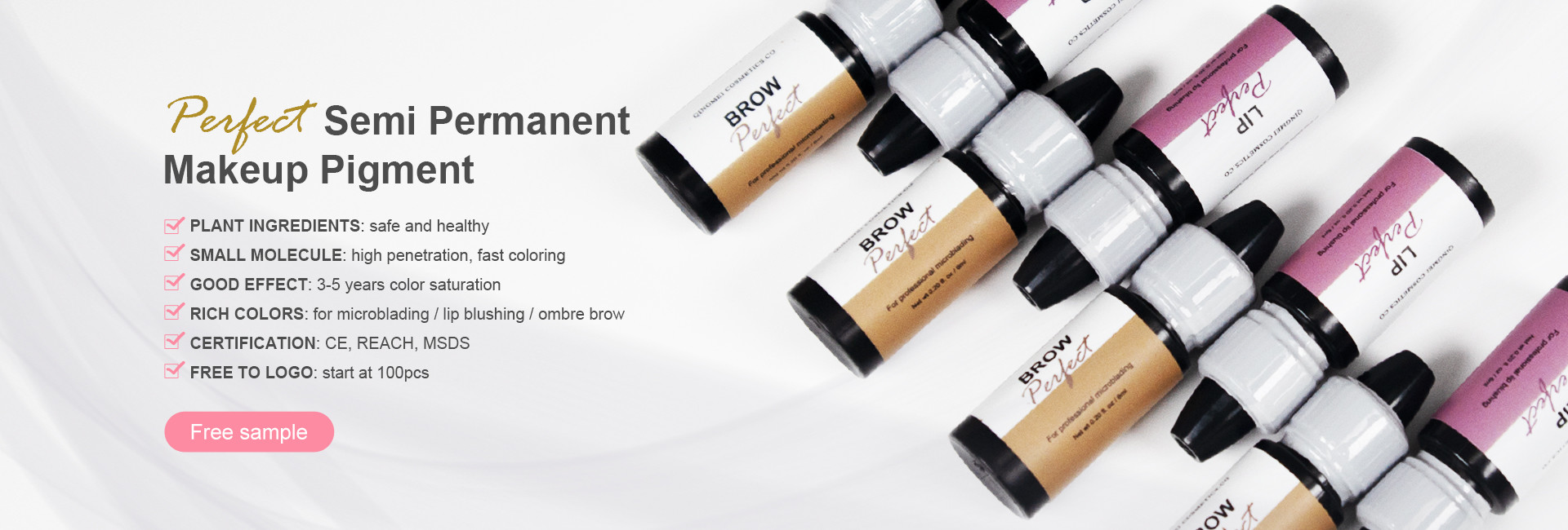 গুণ স্থায়ী মেকআপ ট্যাটু কিট কারখানা